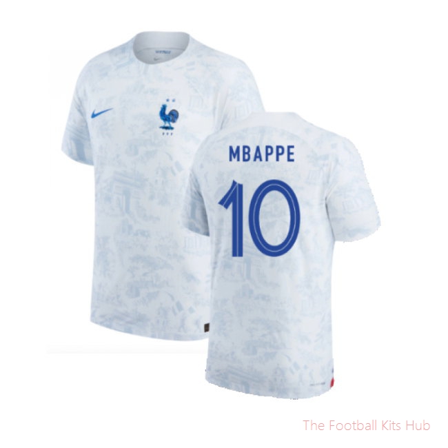 2022-2023 France Match ADV Dri-Fit Away Shirt (Mbappe 10)-unisoccer store